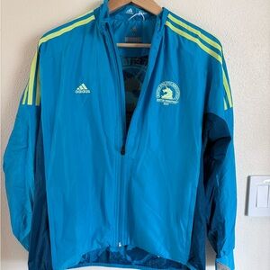 NWT Adidas Teal and Yellow Windbreaker